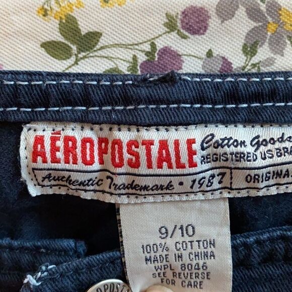 Navy Blue Capri Size 9/10 - Picture 3 of 4
